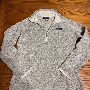 Women's beige Quarter-Zip Patagonia Better Sweater